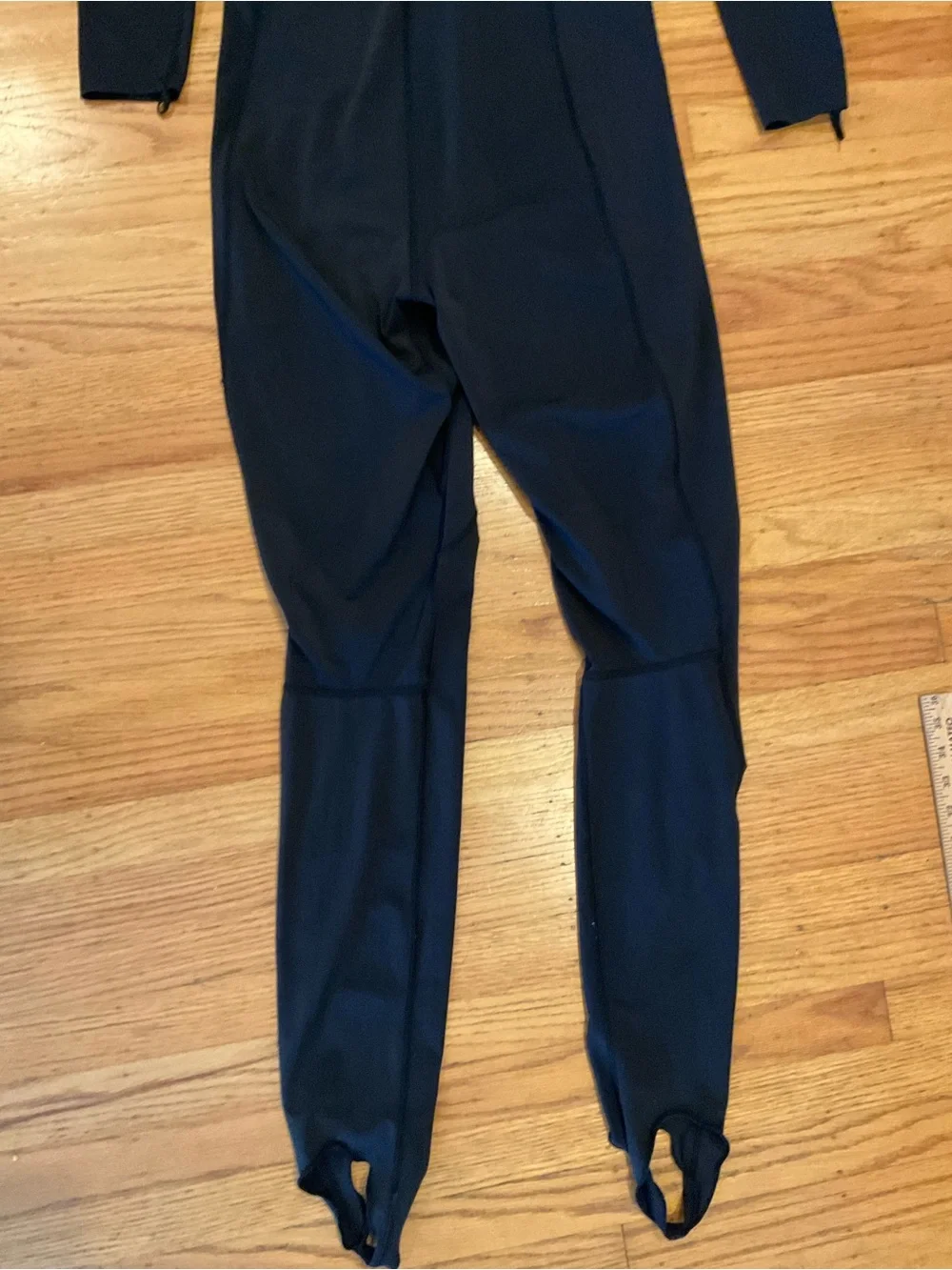 Men's Black and Blue Full-Zip Rash Guard Suit by Tilos